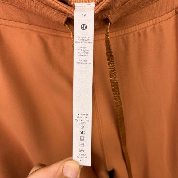 Lululemon Ready to Rulu Joggers Desert Sun Soft Nylon Lycra Lounge Pants 16 - Picture 8 of 12